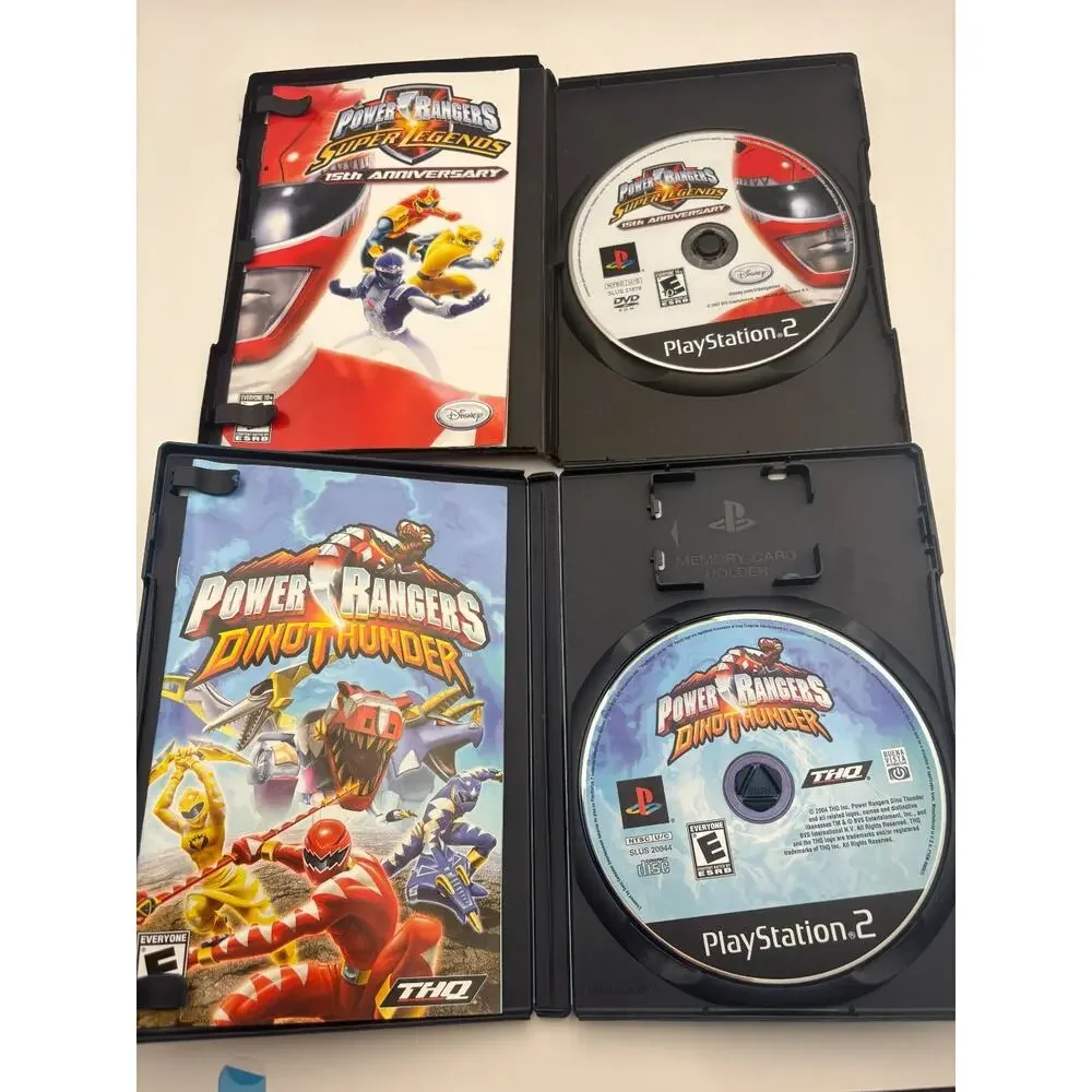 Power Rangers: Super Legends & Dino Thunder (Sony PlayStation 2, PS2) CIB Tested